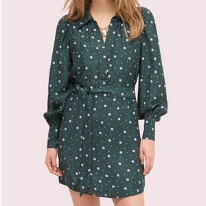 kate spade dot shirt dress sz small
